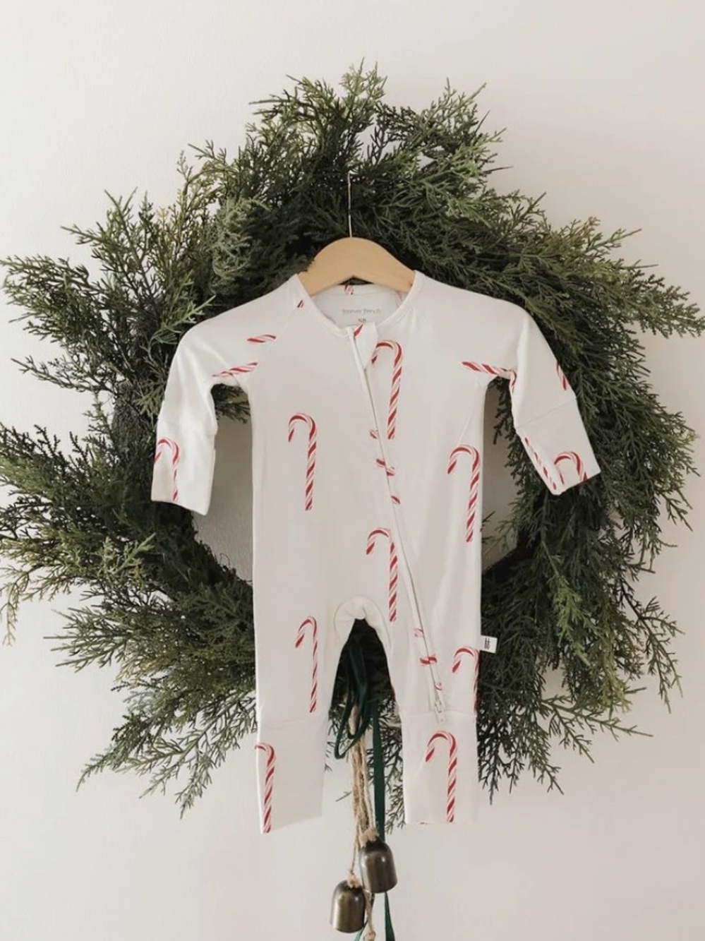 Bamboo Zip Pajamas | Candy Cane